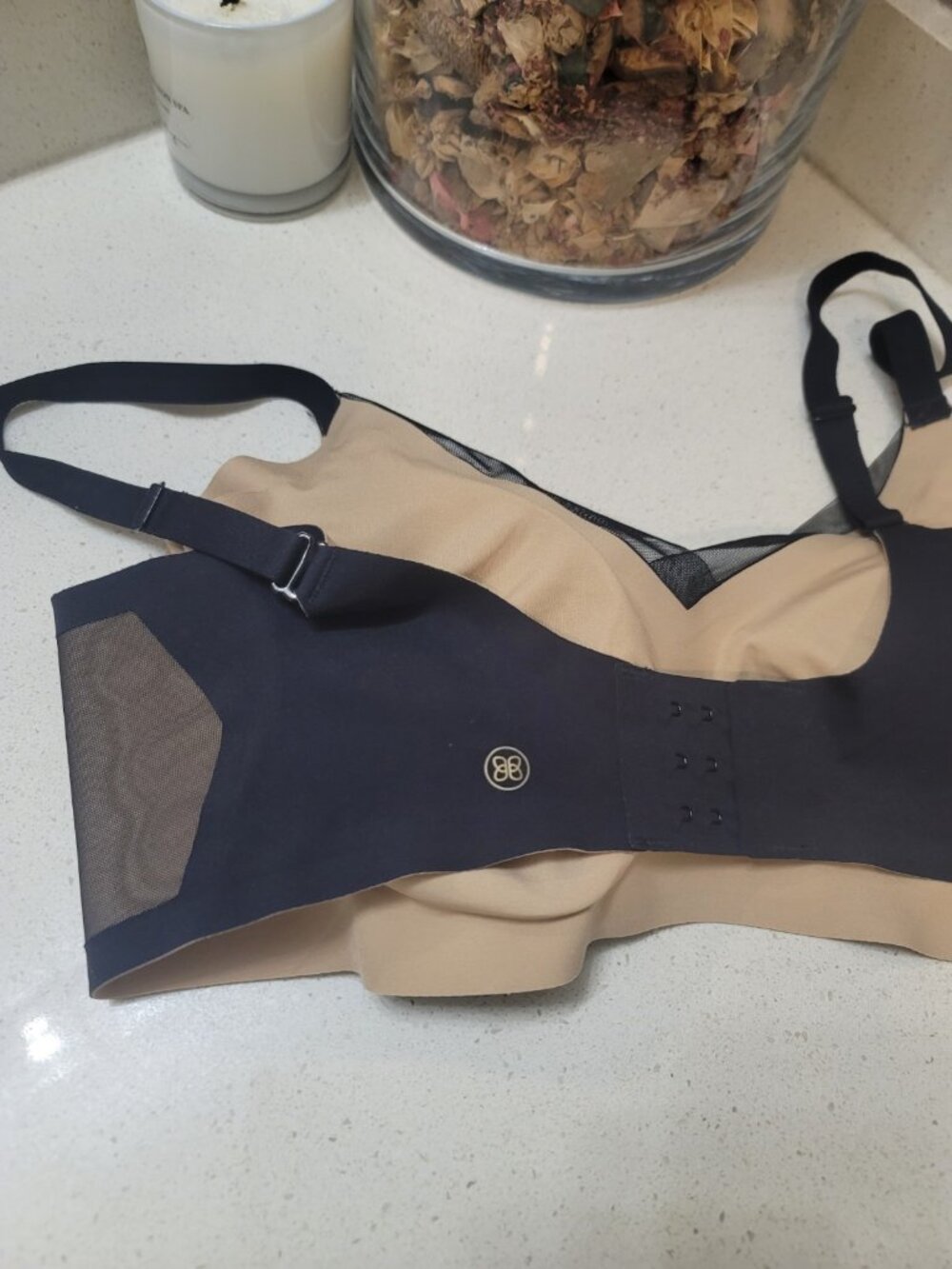 Honeylove Crossover Bra Black/Nude Size Size Xl  Convertible Straps - Picture 5 of 10